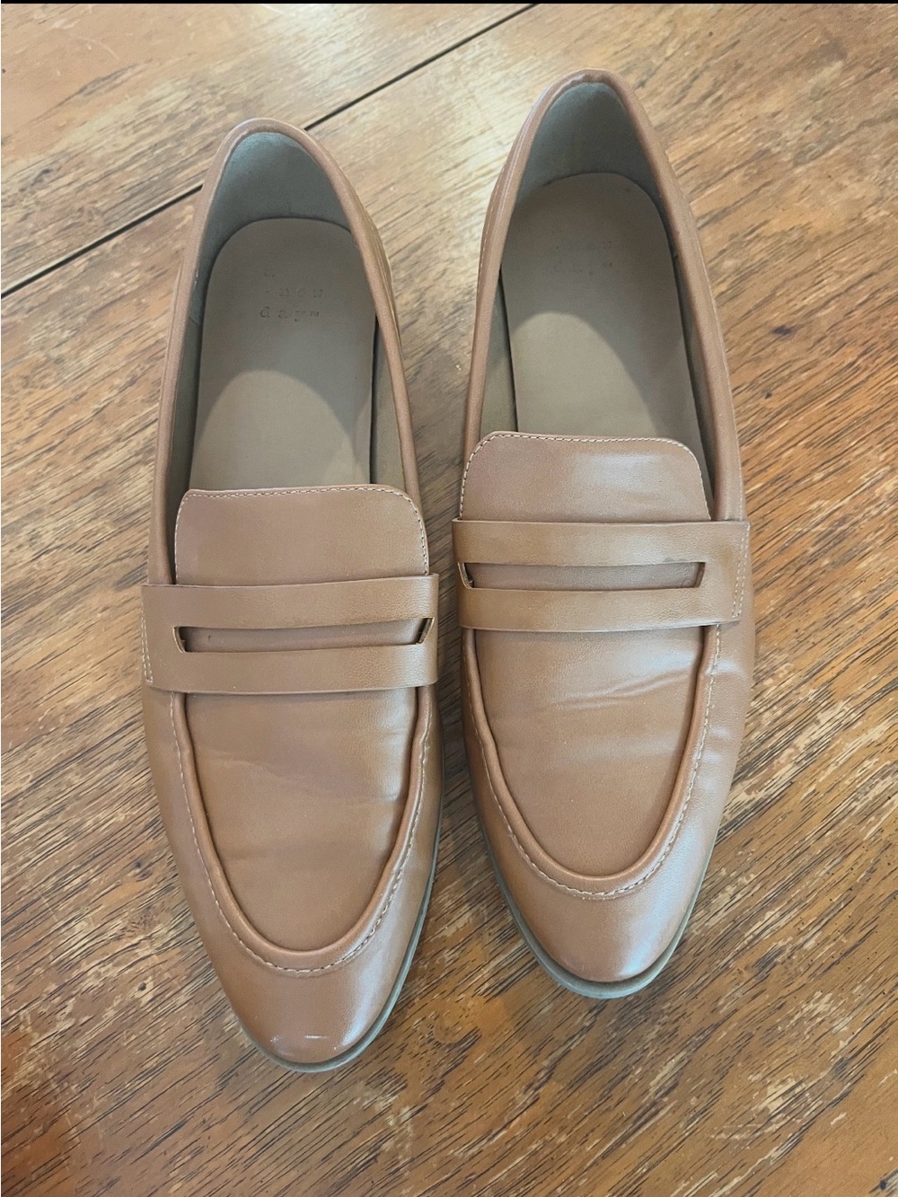 Classic Penny Loafers in Light Brown